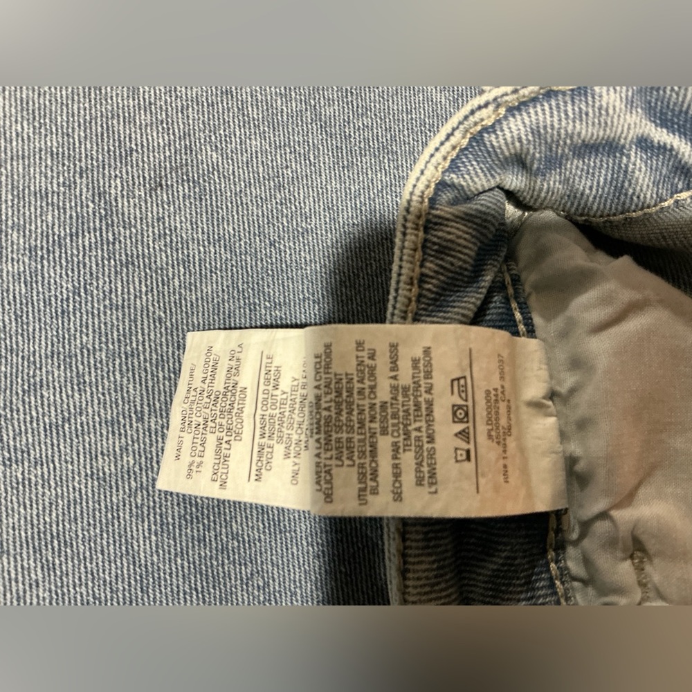 Joe's Jeans High Rise Faded Wash Straight Leg Sandblasted Contrasted Sz 29 New - Picture 13 of 16